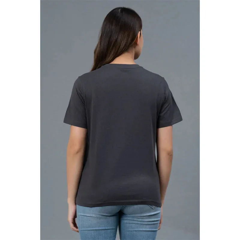 Mode by RedTape Half Sleeves Casual T-Shirt for Women | Casual Graphic Print Round Neck T-Shirt