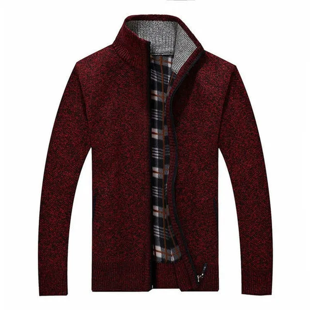 Mountainskin New Men's Sweaters Autumn Winter Warm Pullover Thick Cardigan Coats Mens Brand Clothing Male Casual Knitwear SA582