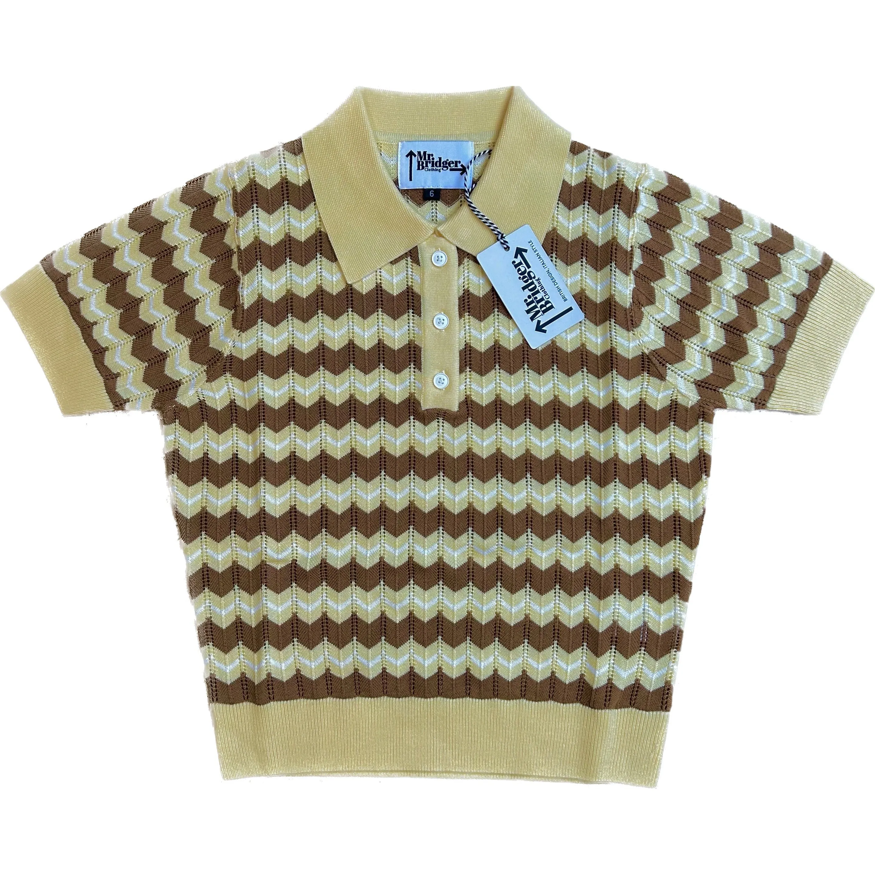 Mr Bridger - Women's Supremely Fine Gauge 'Florence' Butter - Polo Knit