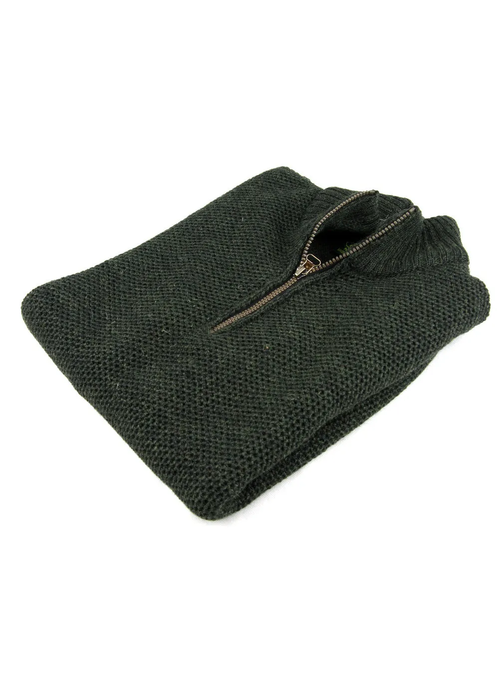 Norber British Wool Zip Neck Jumper