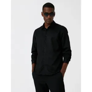 Paper Denim Black Slim Fit Classic Shirt