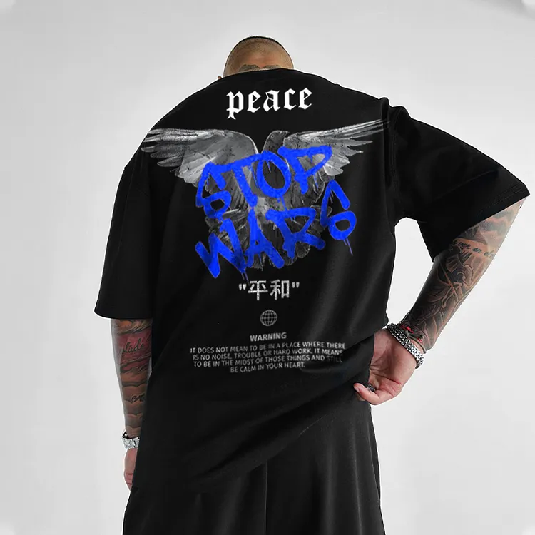 'Peace' Oversized  Tee