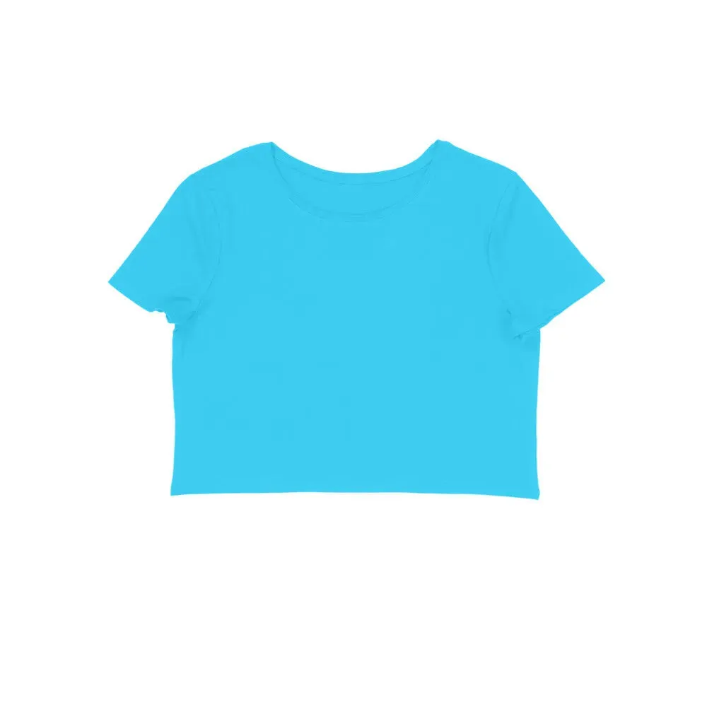 Plain Cotton Crop Top for Women