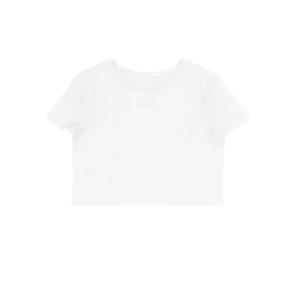 Plain Cotton Crop Top for Women