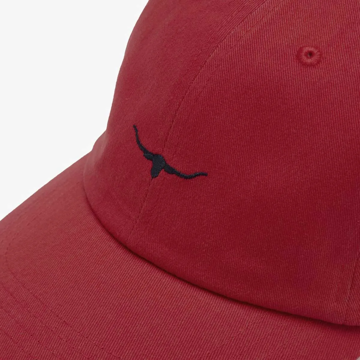 RM WILLIAMS Cap - Longhorn Steers Head Mini Logo - Red