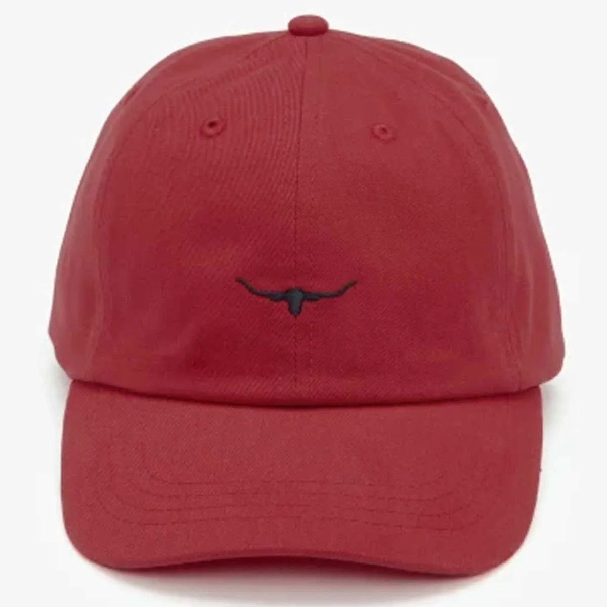 RM WILLIAMS Cap - Longhorn Steers Head Mini Logo - Red