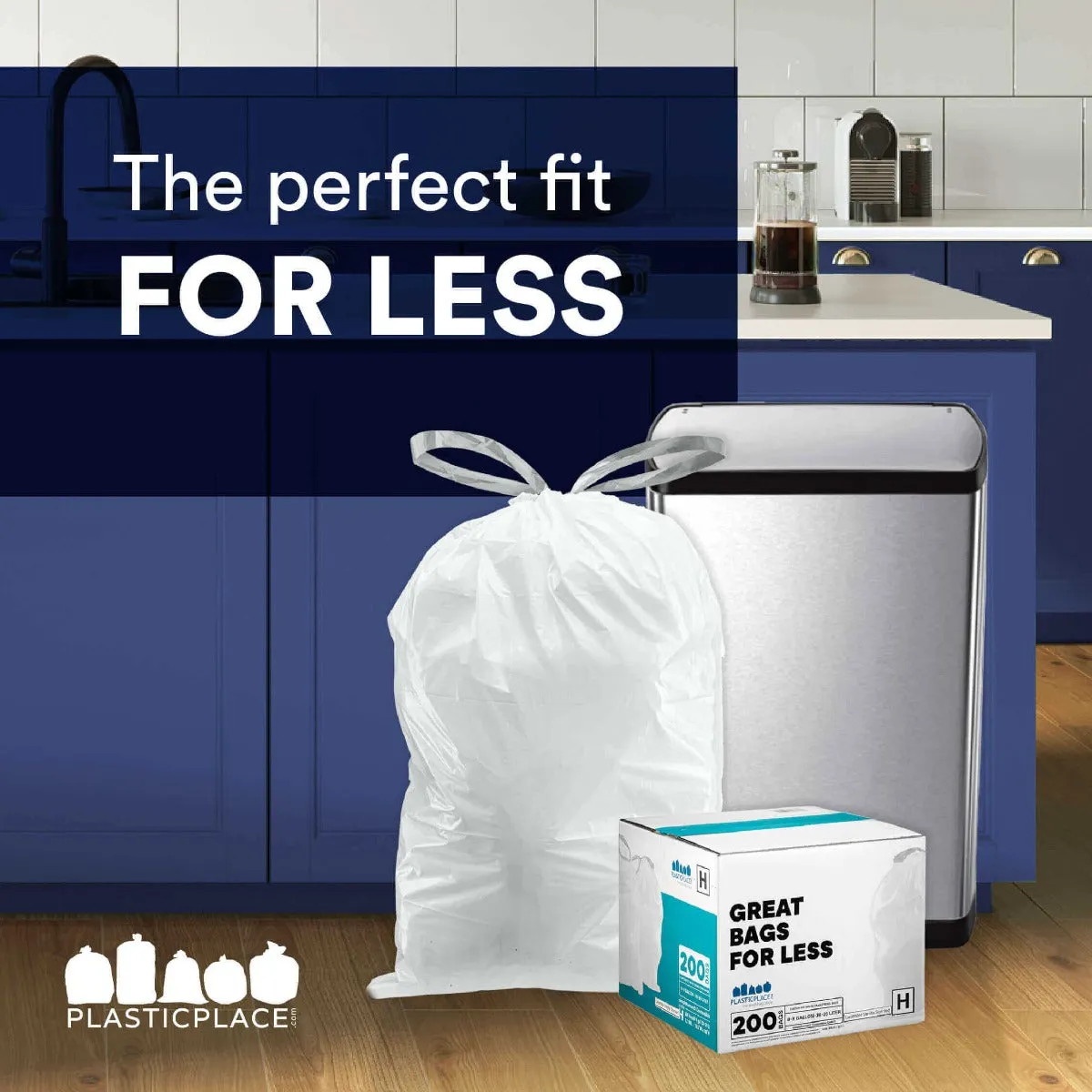 Sample of - 13-17 Gallon Simplehuman®* Compatible Trash Bags Code Q | Lavender & Vanilla Scented Bags