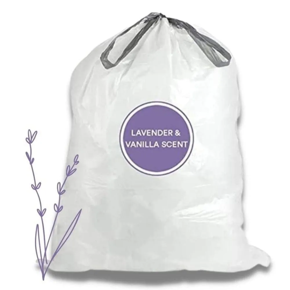 Sample of - 13-17 Gallon Simplehuman®* Compatible Trash Bags Code Q | Lavender & Vanilla Scented Bags