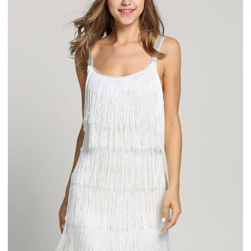 Short Fringe Party Dress