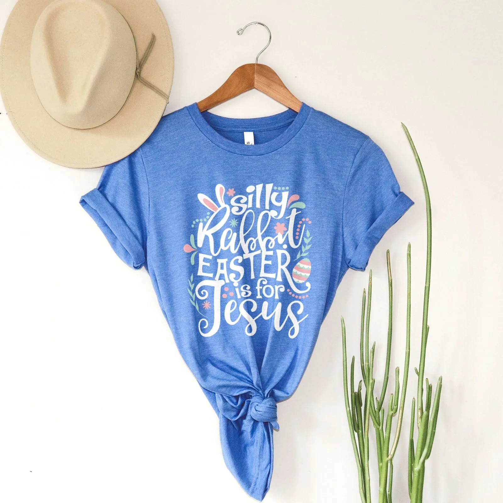 Silly Rabbit Easter Is For Jesus Tee Shirts For Women - Christian Easter T Shirts