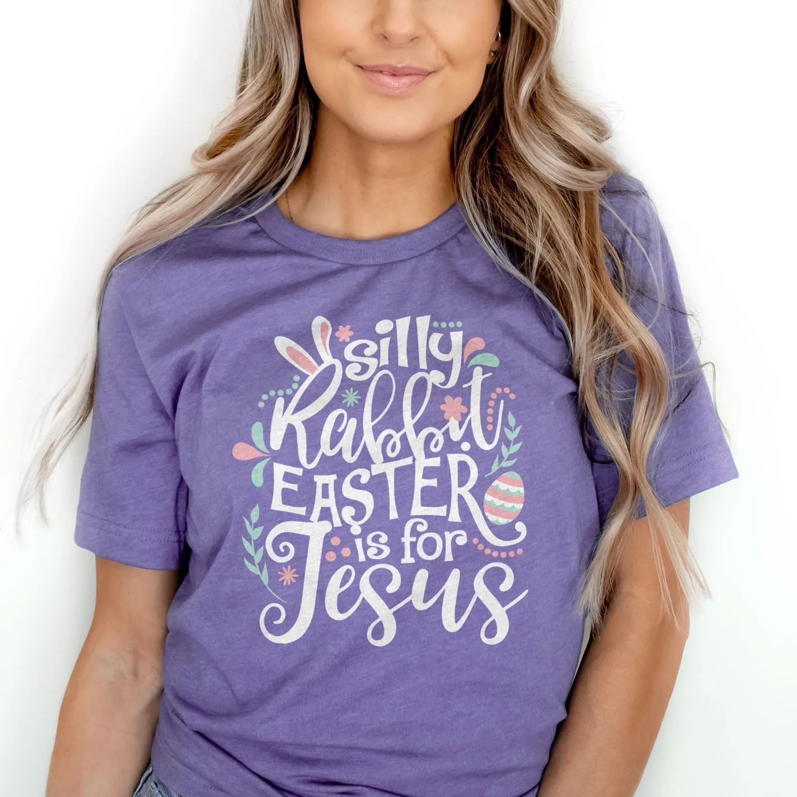 Silly Rabbit Easter Is For Jesus Tee Shirts For Women - Christian Easter T Shirts