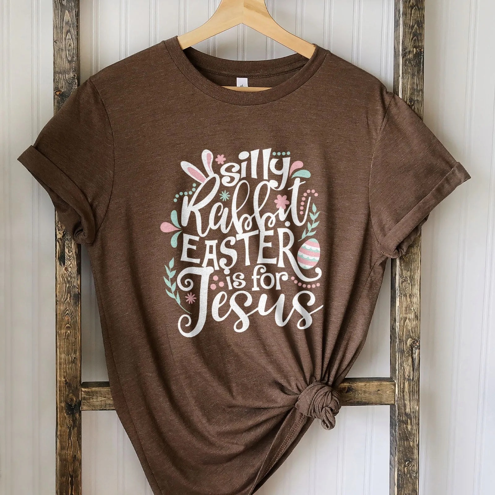 Silly Rabbit Easter Is For Jesus Tee Shirts For Women - Christian Easter T Shirts