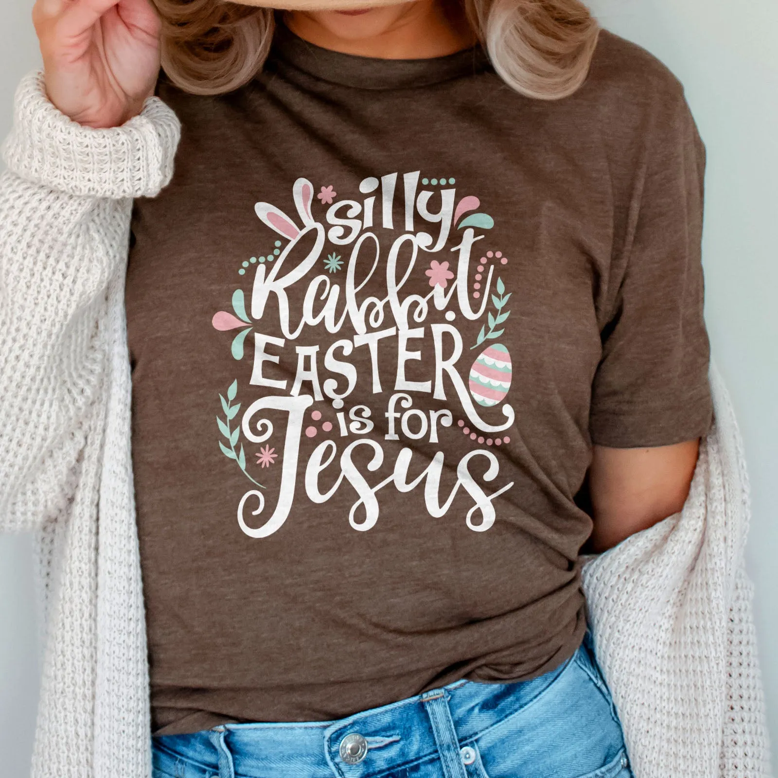 Silly Rabbit Easter Is For Jesus Tee Shirts For Women - Christian Easter T Shirts