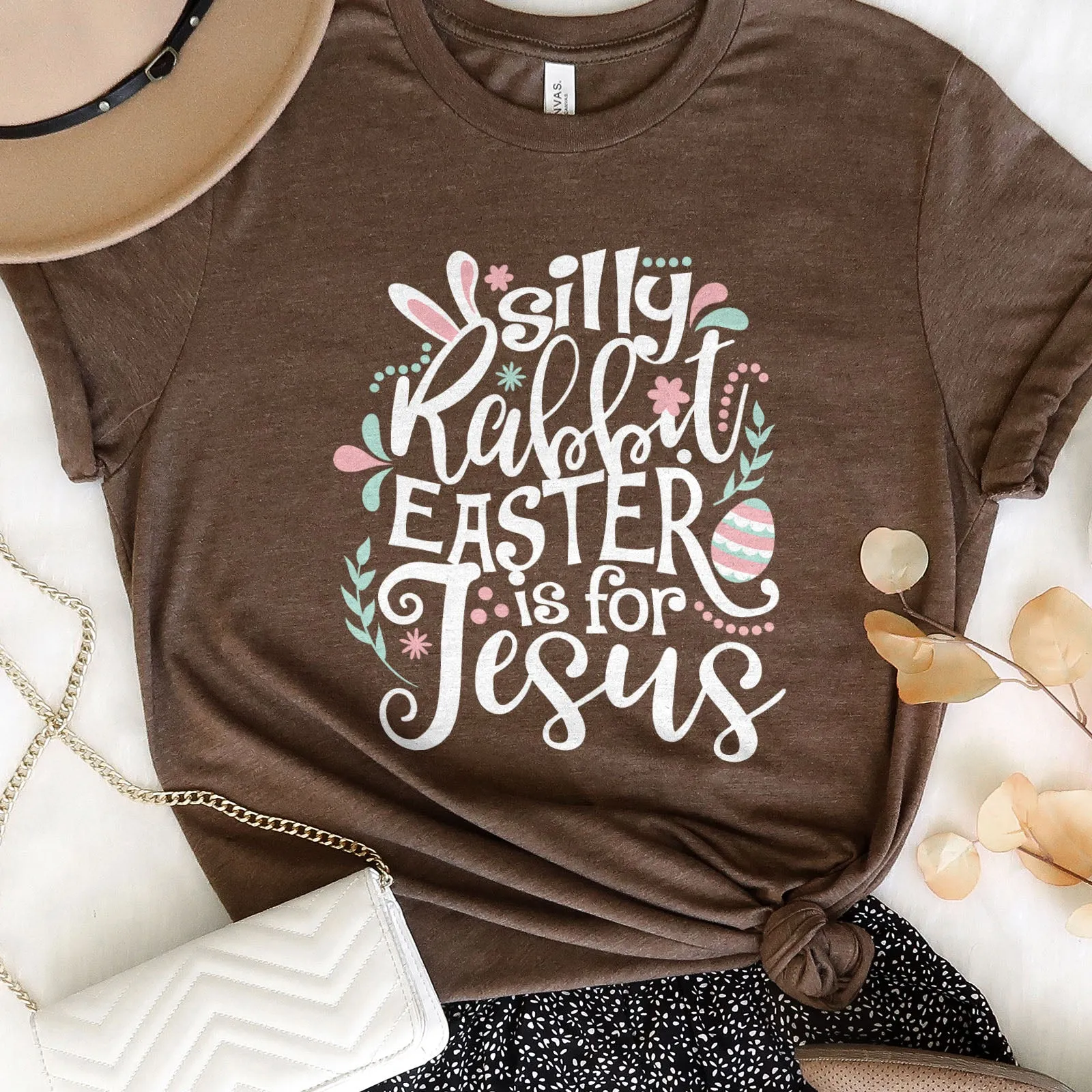 Silly Rabbit Easter Is For Jesus Tee Shirts For Women - Christian Easter T Shirts