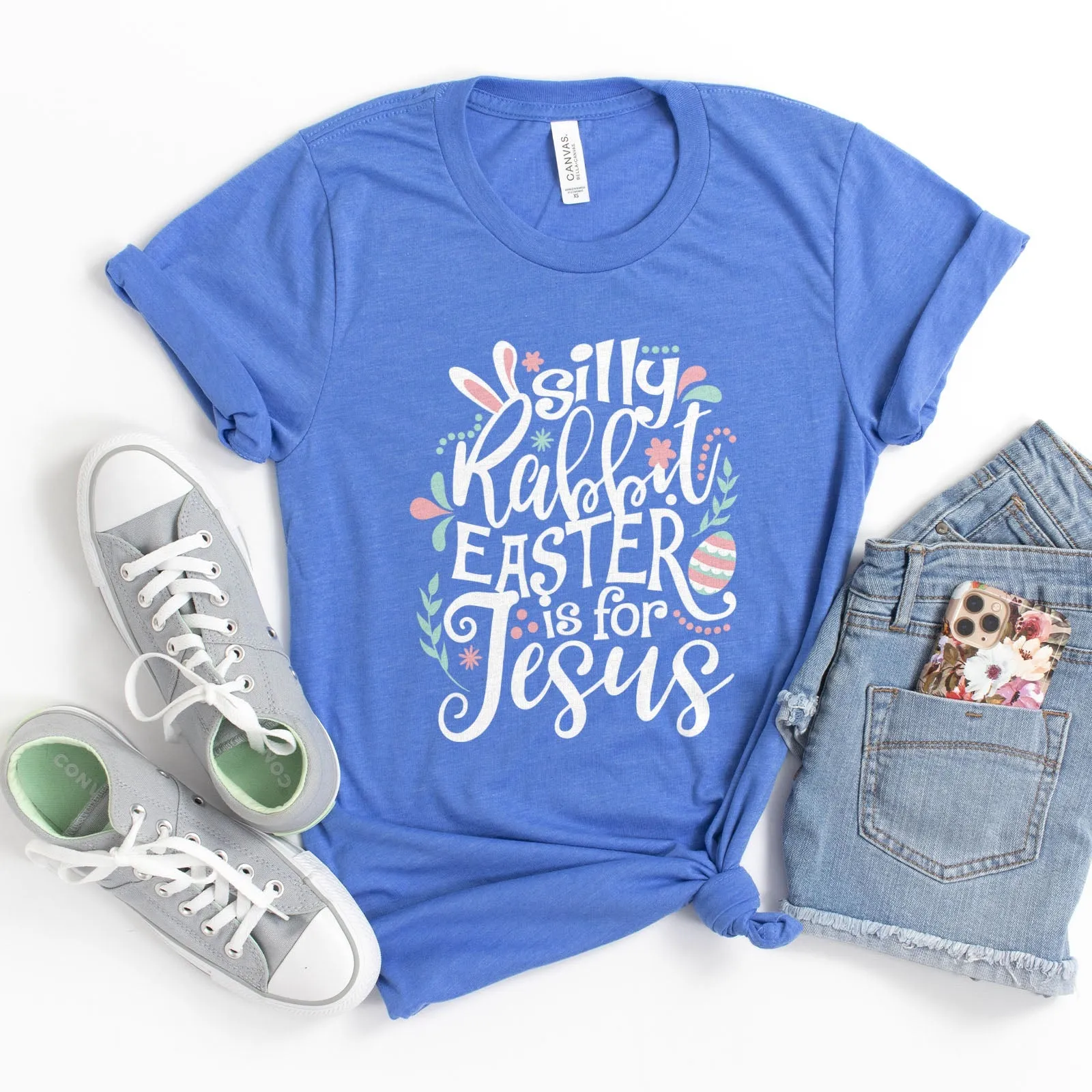 Silly Rabbit Easter Is For Jesus Tee Shirts For Women - Christian Easter T Shirts