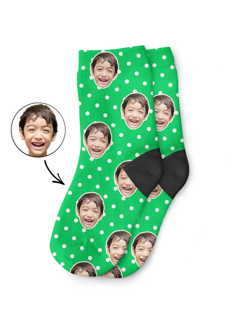 Spotty Face Kids Socks