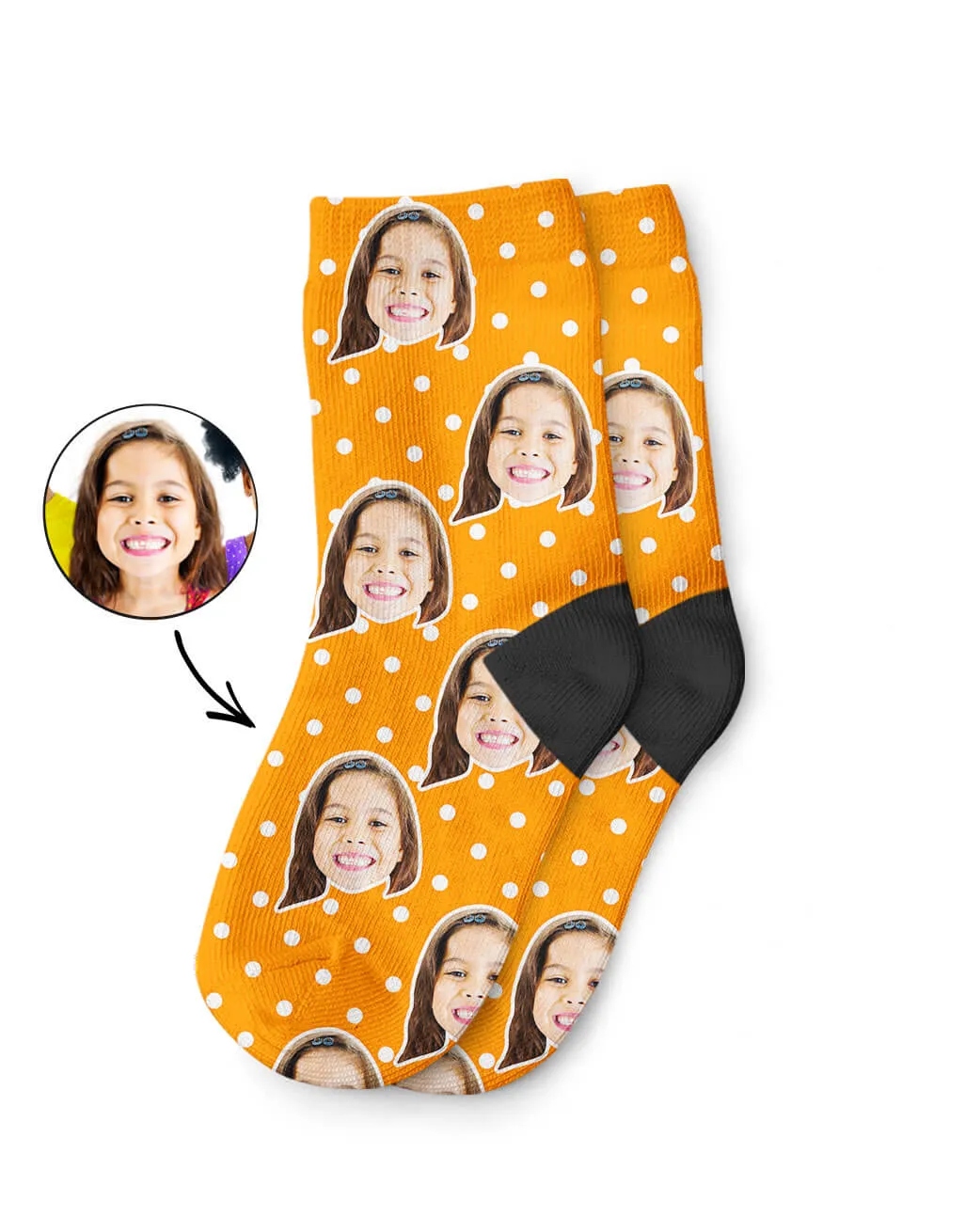 Spotty Face Kids Socks