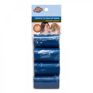 Spotty Pet Waste Clean Up Bags Refill Blue 120bags