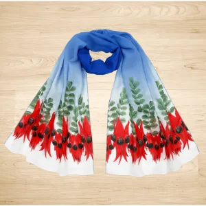 Sturt's Desert Pea Scarf Chiffon