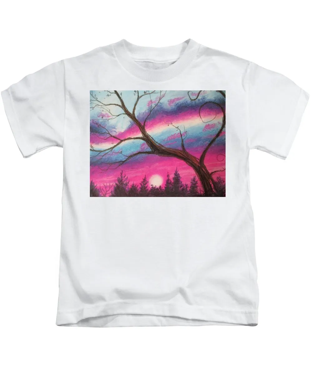 Sunsetting Tree - Kids T-Shirt