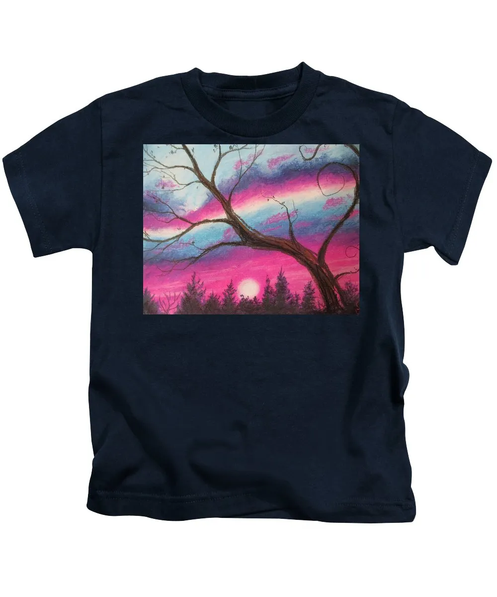 Sunsetting Tree - Kids T-Shirt