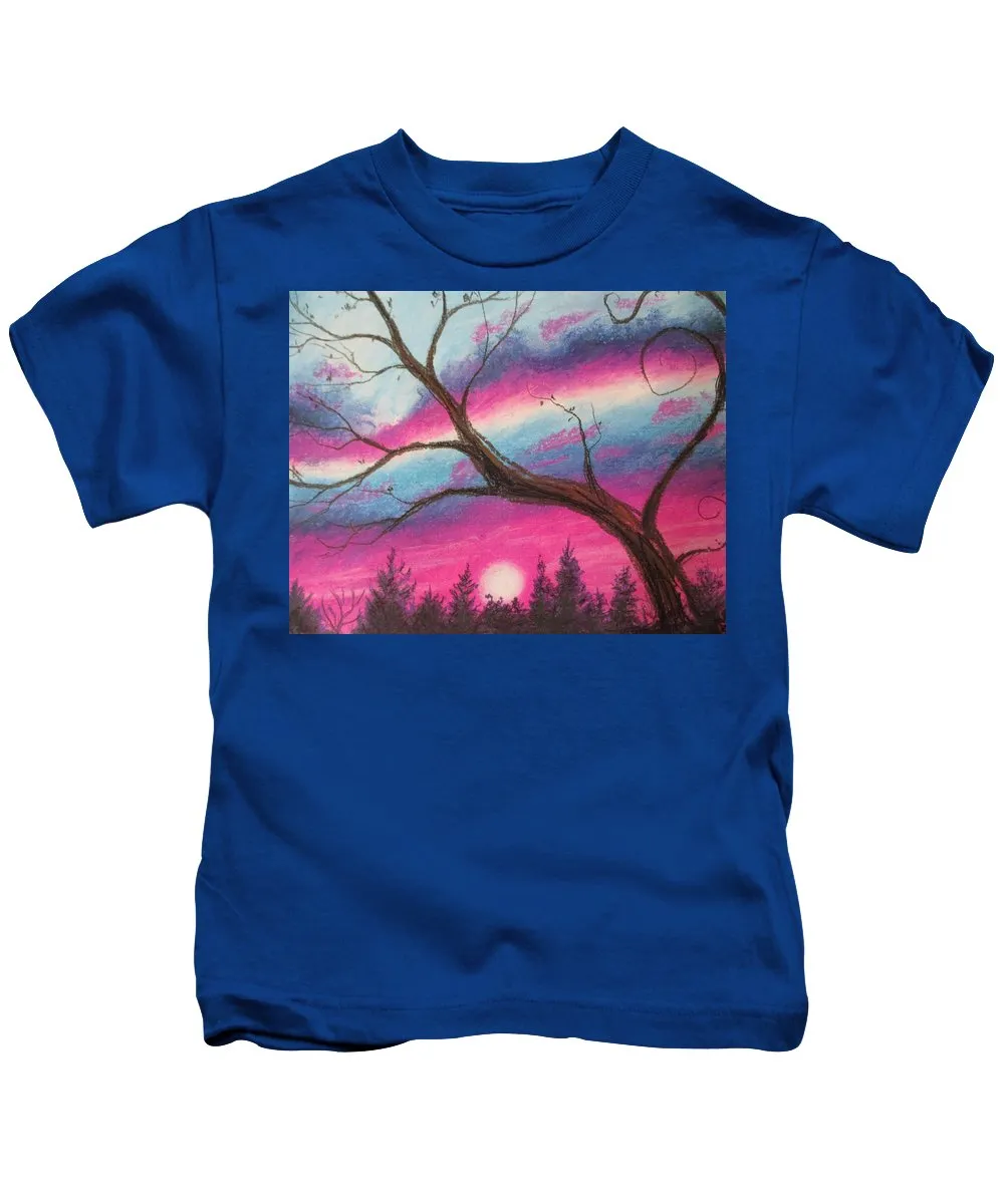 Sunsetting Tree - Kids T-Shirt