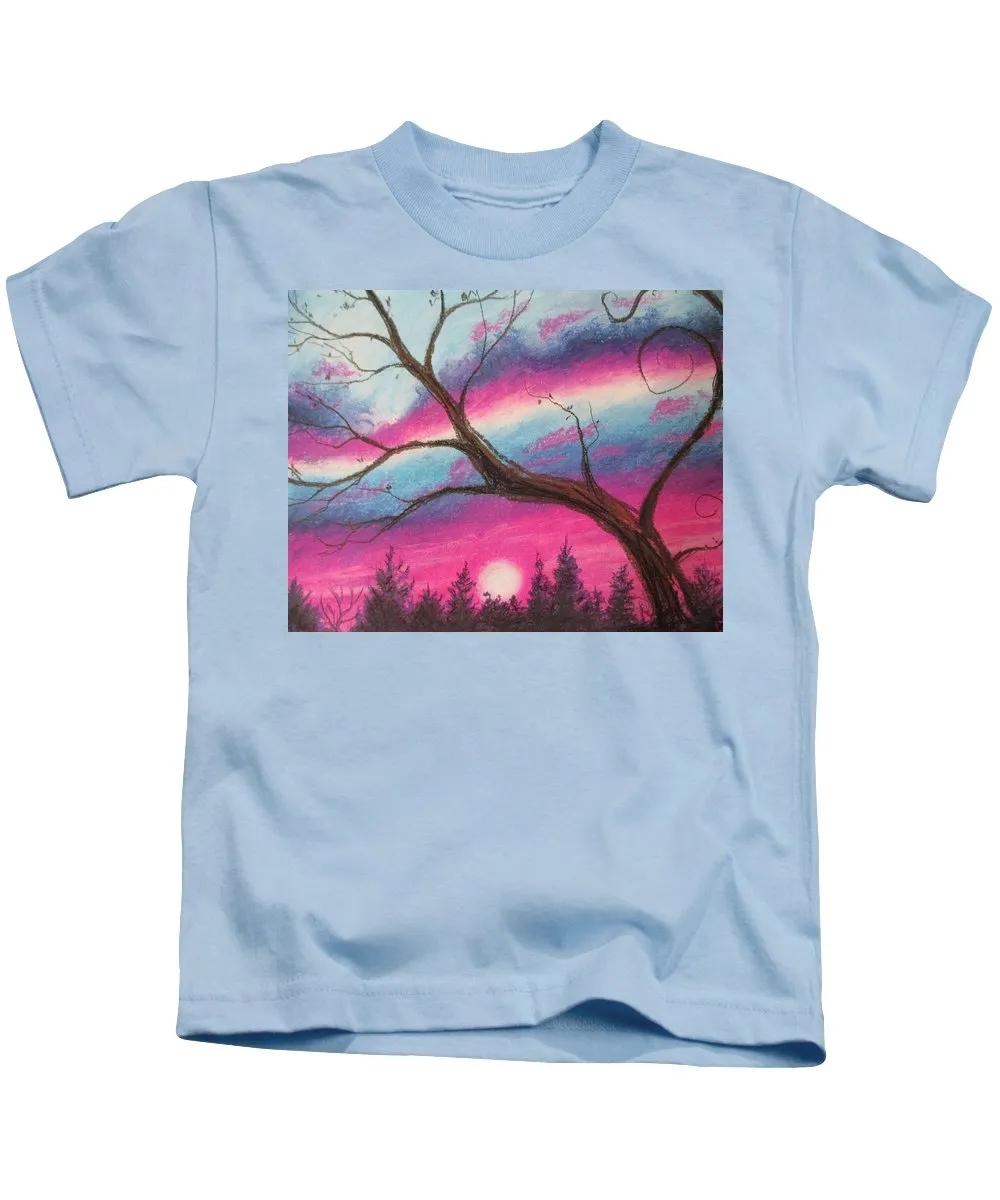 Sunsetting Tree - Kids T-Shirt