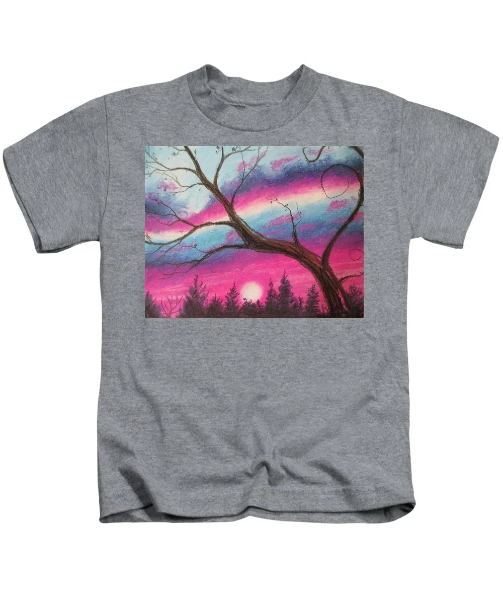 Sunsetting Tree - Kids T-Shirt