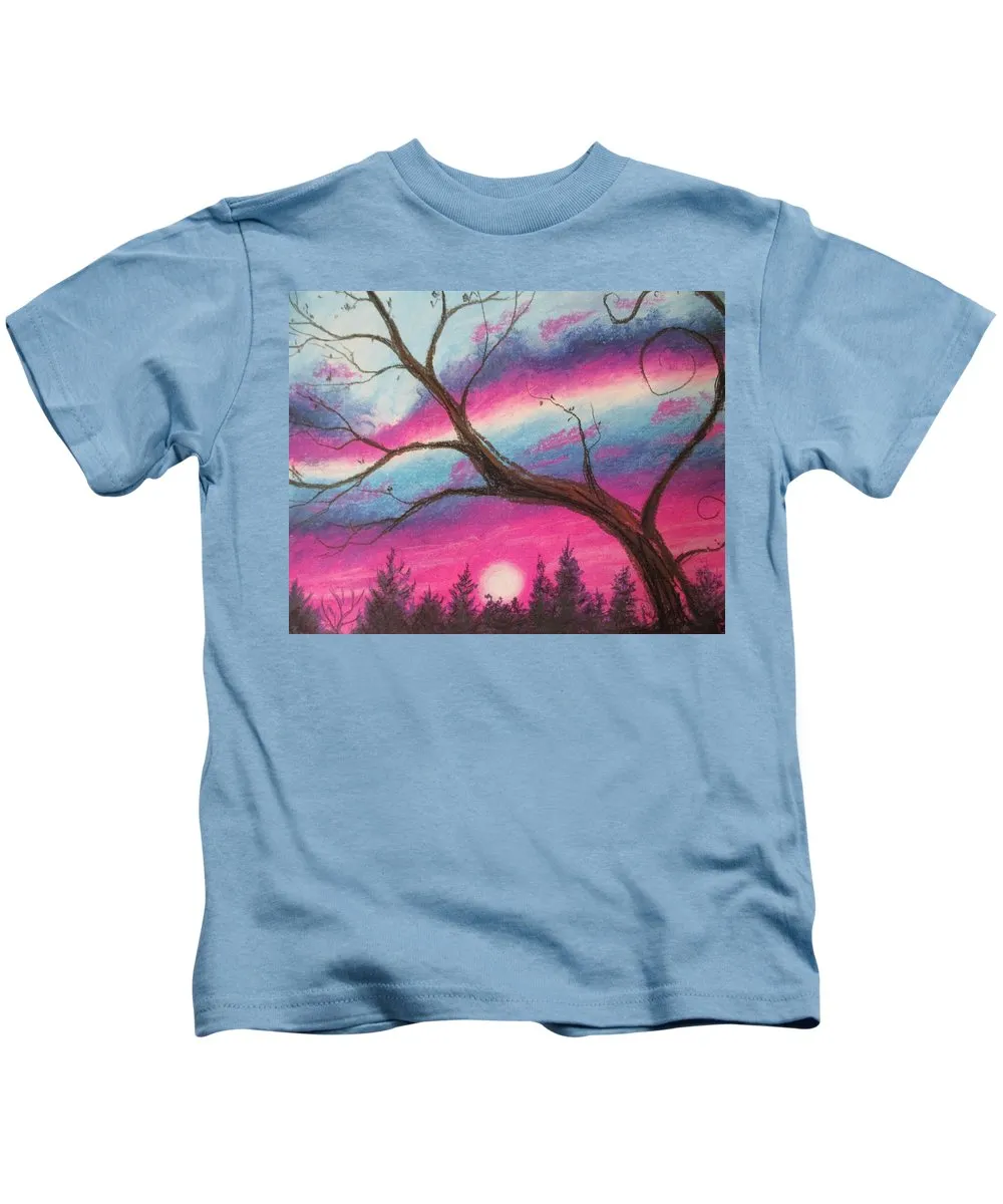 Sunsetting Tree - Kids T-Shirt