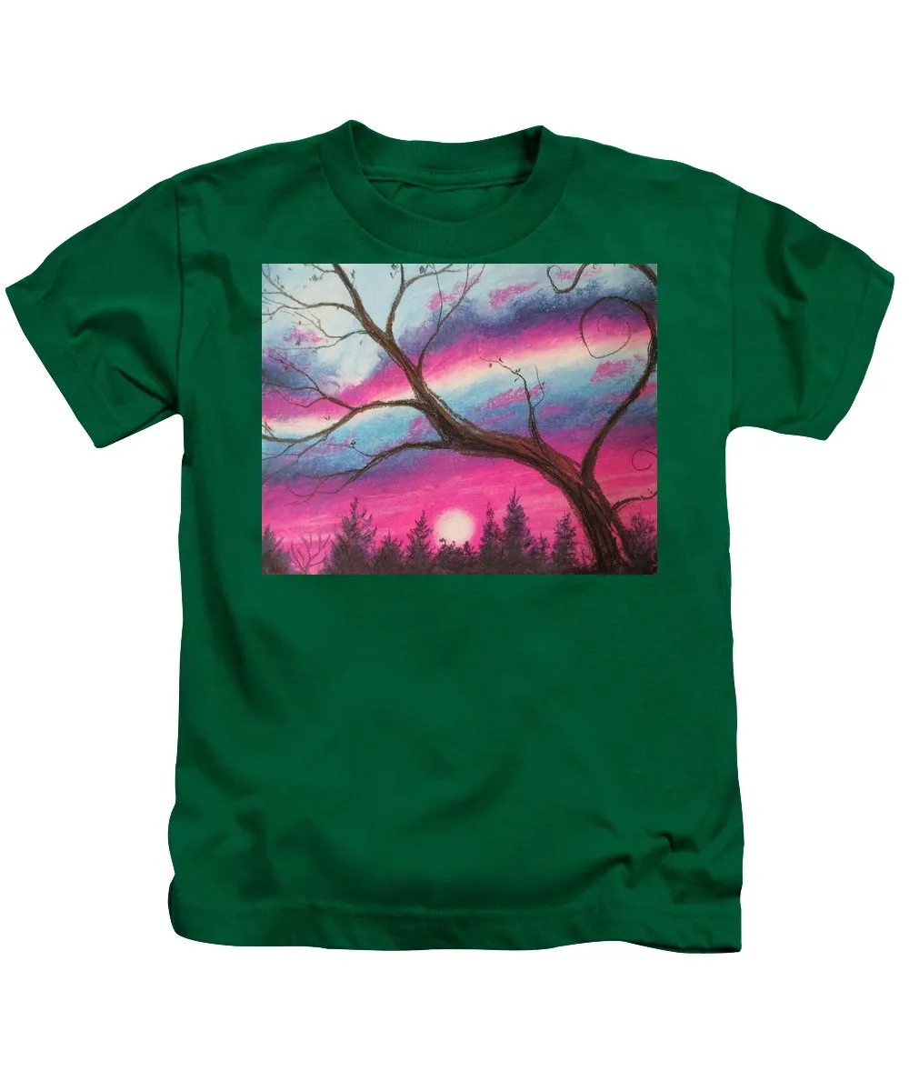 Sunsetting Tree - Kids T-Shirt