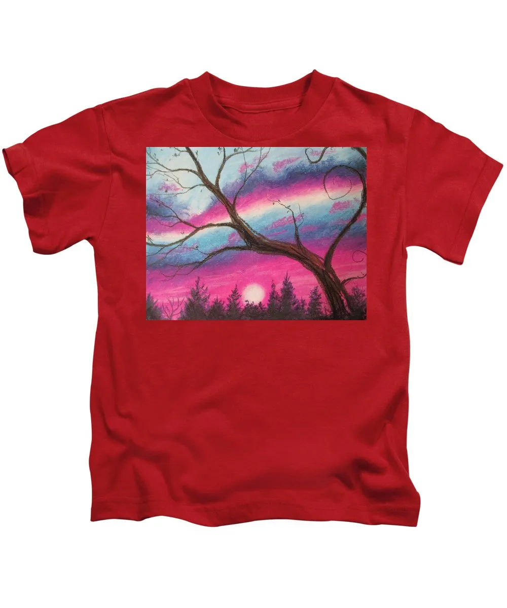 Sunsetting Tree - Kids T-Shirt