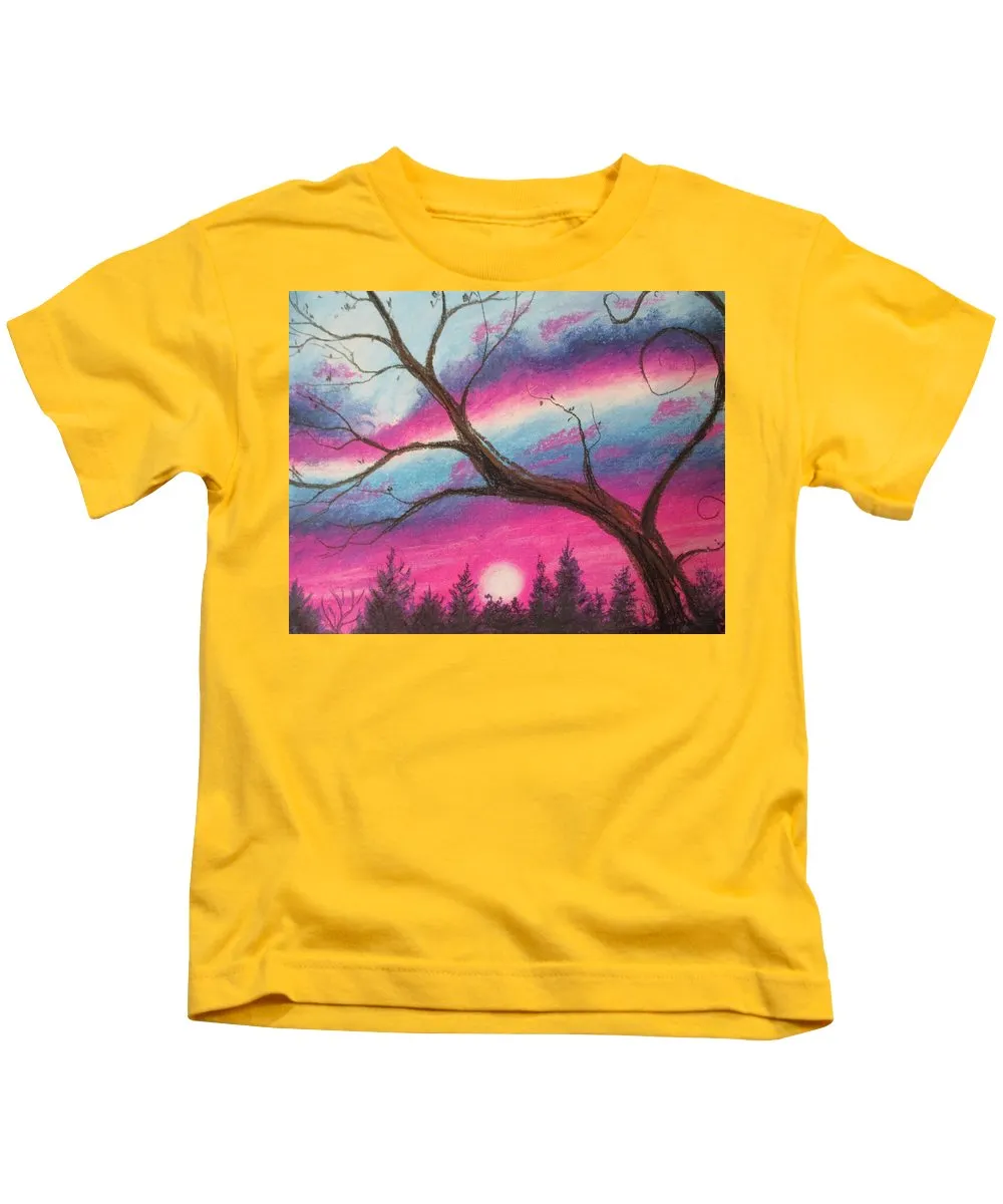 Sunsetting Tree - Kids T-Shirt