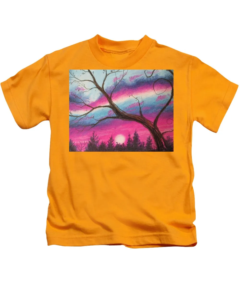 Sunsetting Tree - Kids T-Shirt