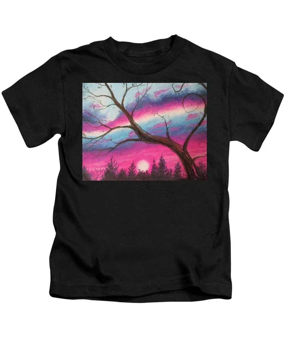 Sunsetting Tree - Kids T-Shirt