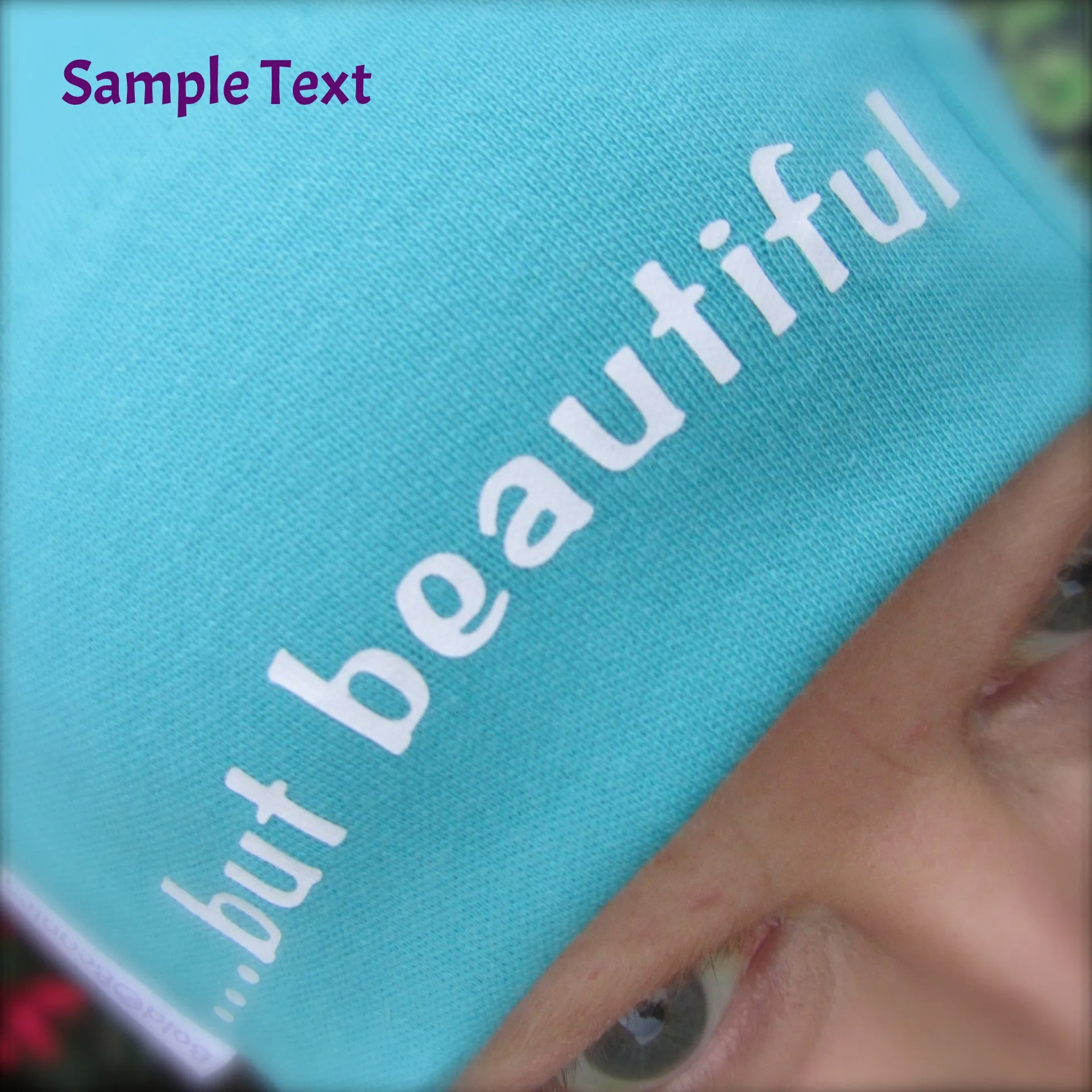 Turquoise Plain Alopecia Chemo Beanie