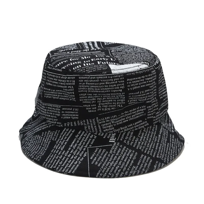 Unisex Hat Double Sided  Fisherman Reversible Bucket Hats