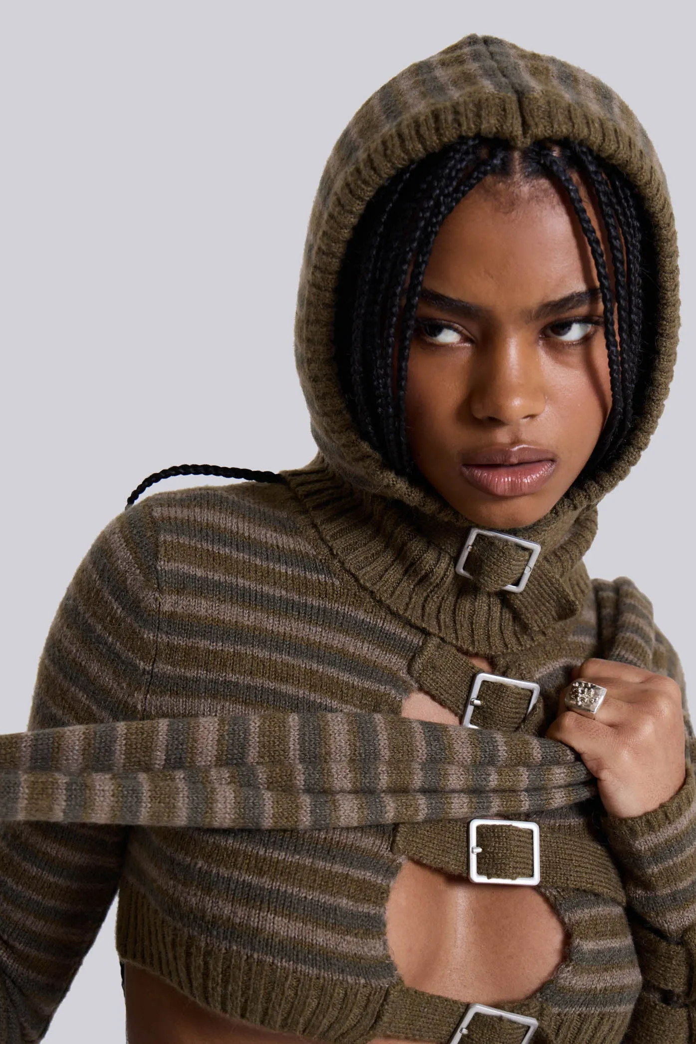 Veda Knitted Hood & Scarf