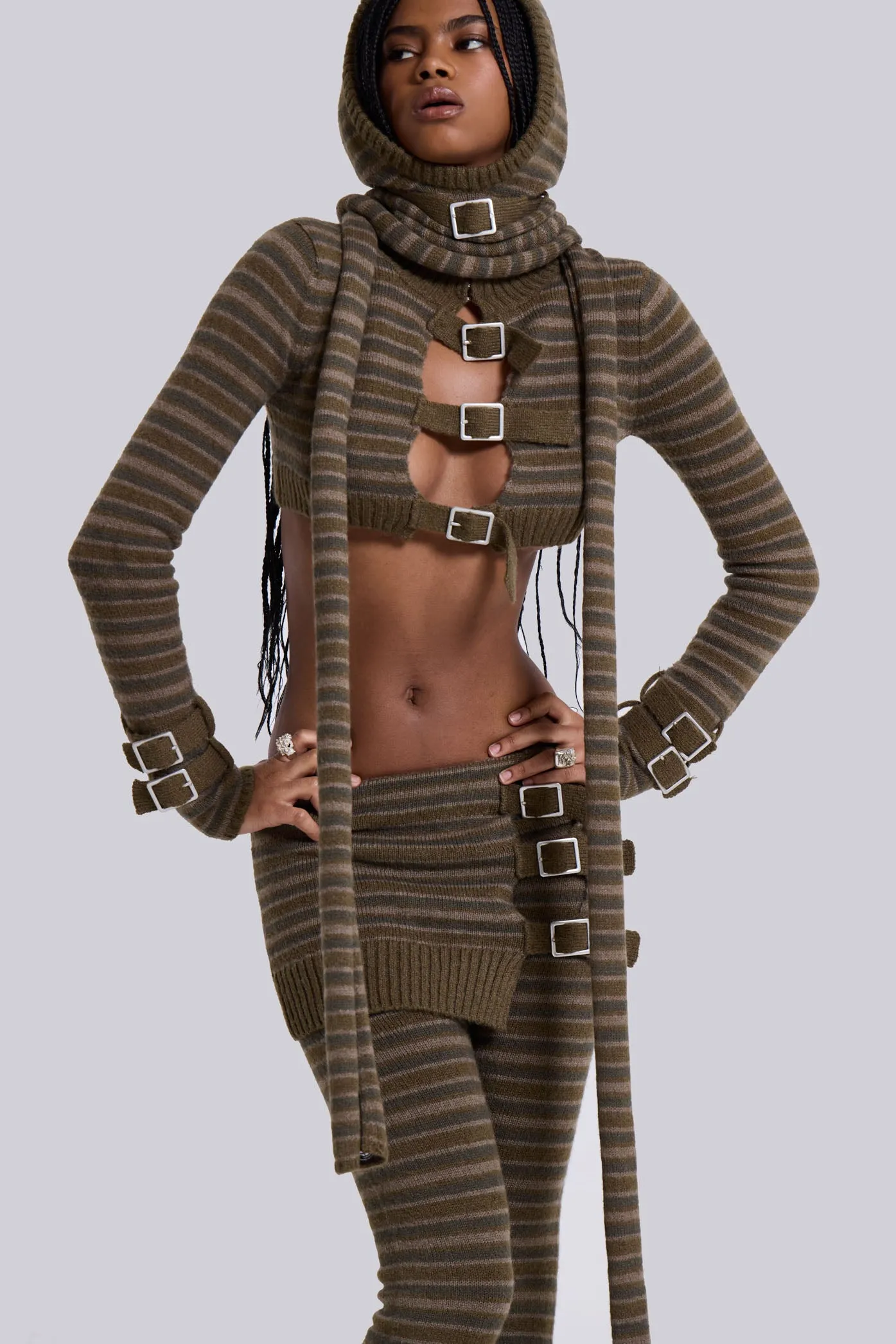 Veda Knitted Hood & Scarf