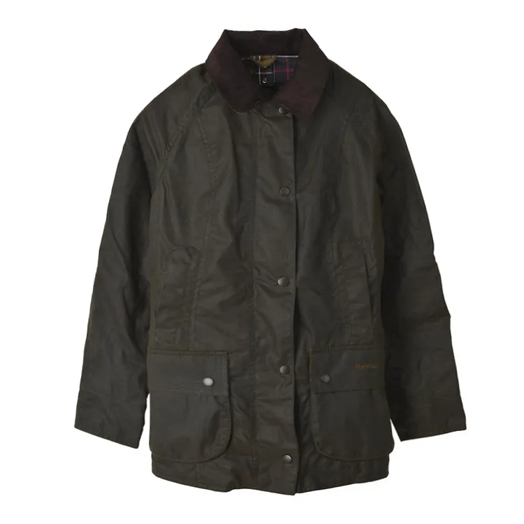 Women Classic Beadnell Wax Jacket_OLIVE