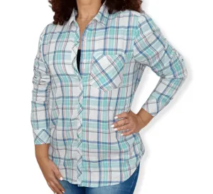 Women Patterned Shirt - Teal