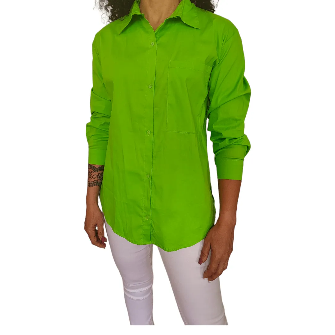 Women Shirt (Curvy) - Light Green