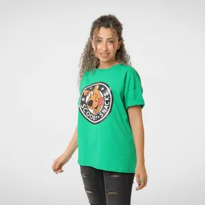 Women Tshirt - تصنيع محلي - Scooby - Green