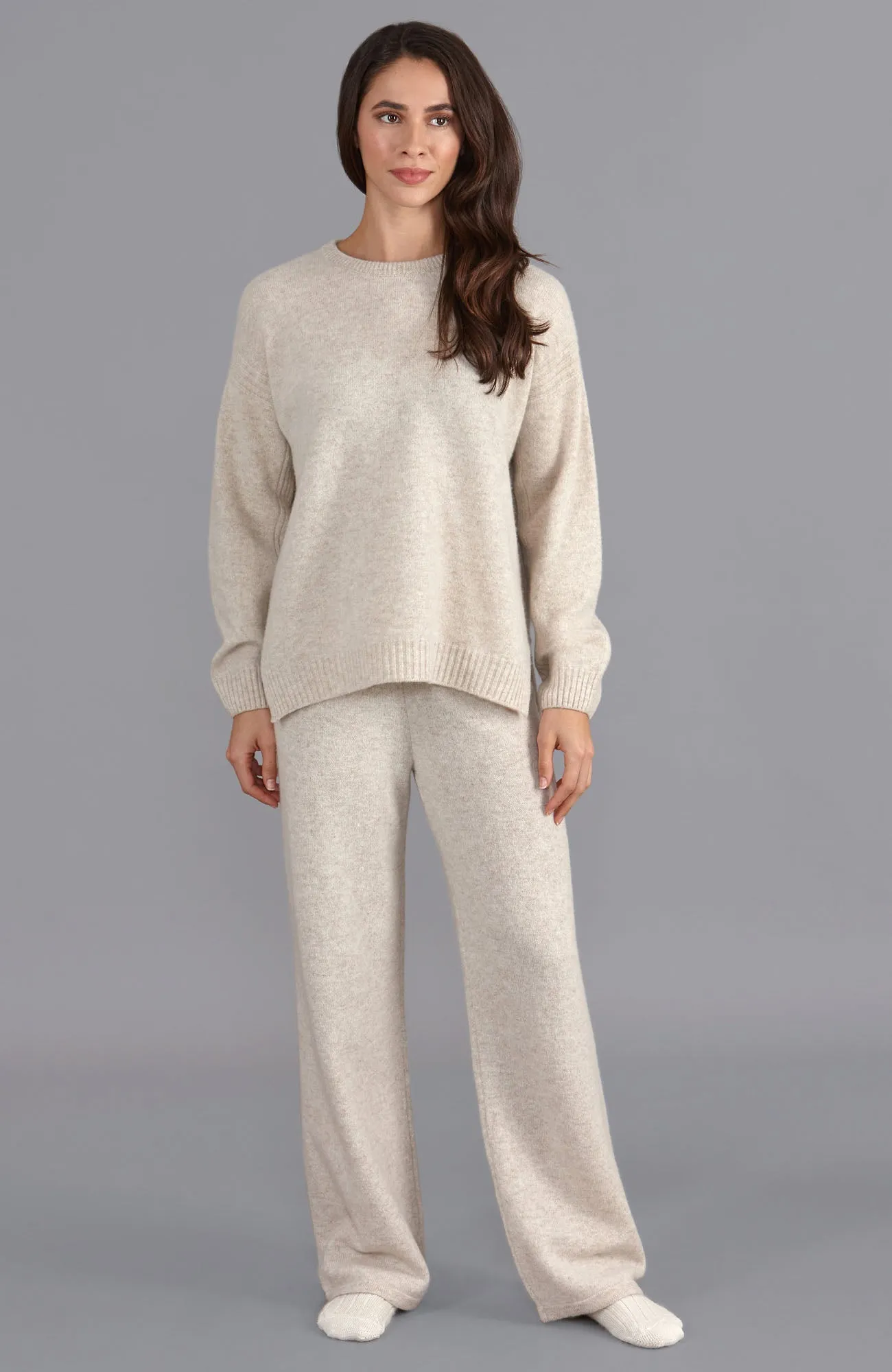 Womens Lambswool Drop Shoulder Jumper